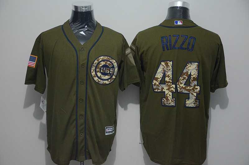 Chicago Cubs #44 Anthony Rizzo Green Salute to Service Stitched Baseball Jersey,We sell and wholesale Chicago Cubs #44 Anthony Rizzo Green Salute to Service Stitched Baseball Jersey on line form chian!